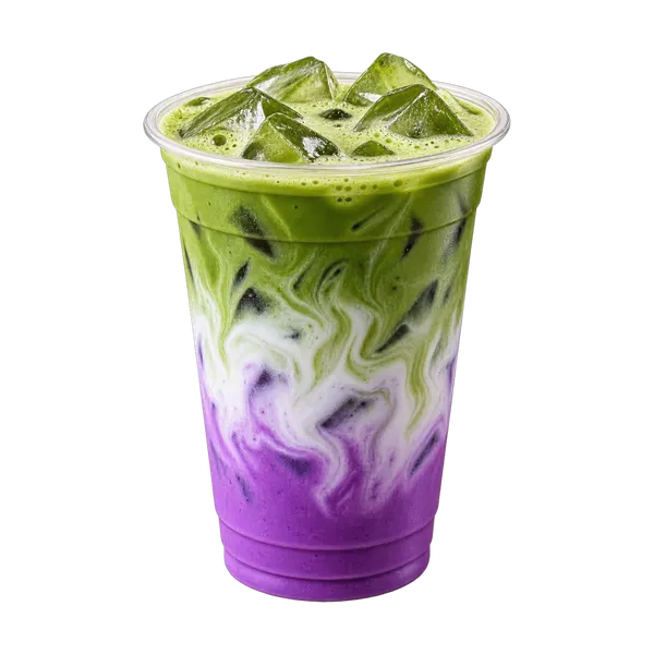 Matcha ube latte Kombo